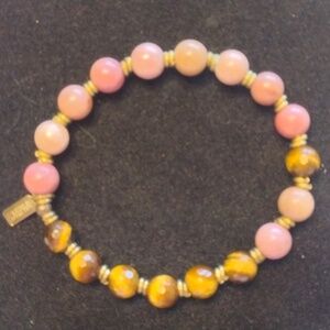 Pink Opal & Tigers Eye Bracelet